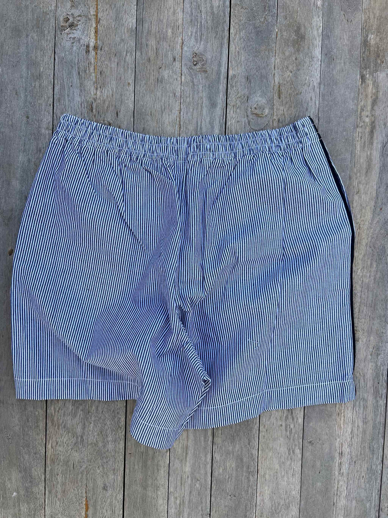 ROBIN SHORTS for Girls - Style `Bondi´ Dark Blue/White with stripe on the side