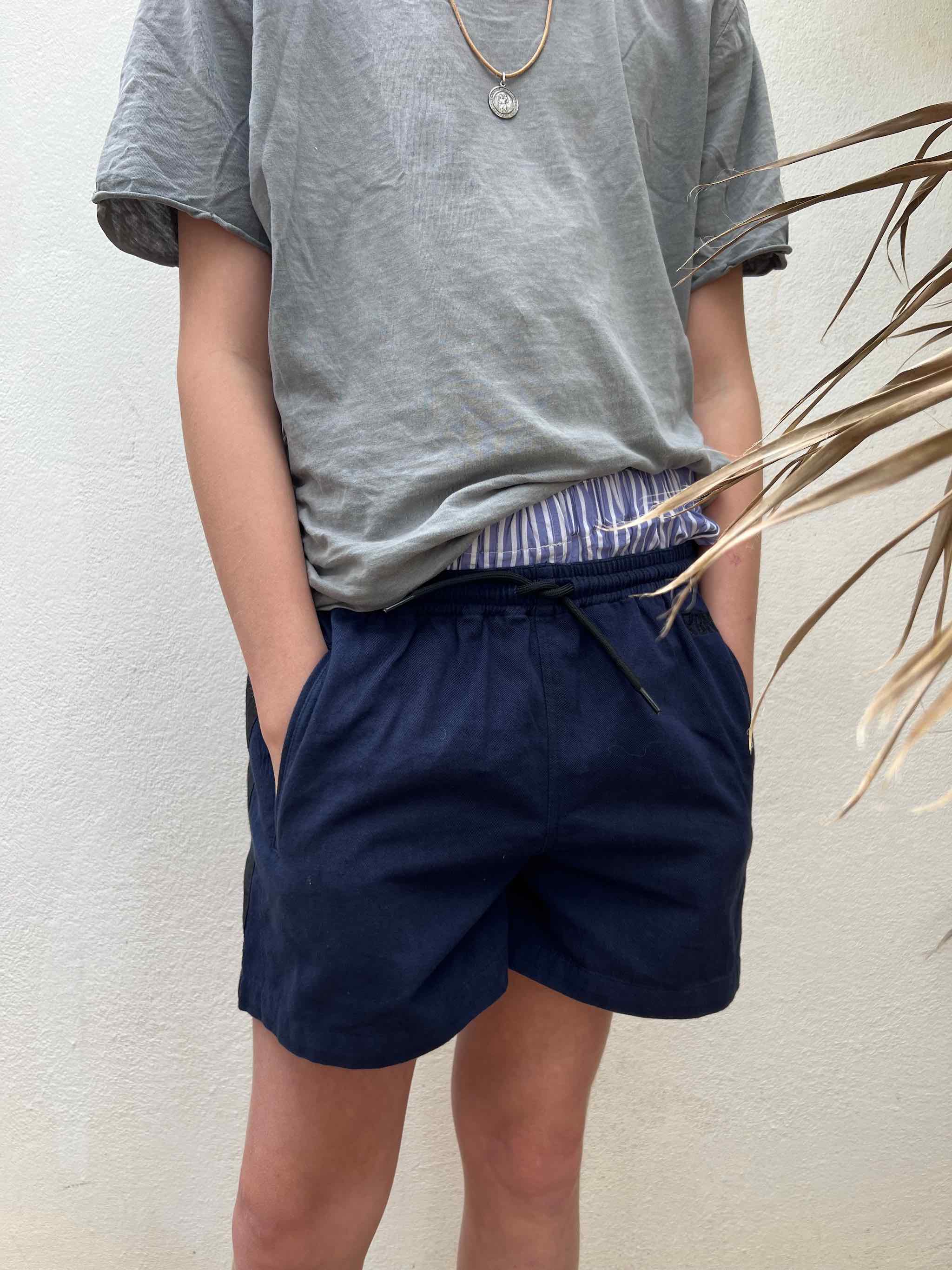 ROBIN-SHORTS für Jungen Stil `ROBINSON´ Marineblau