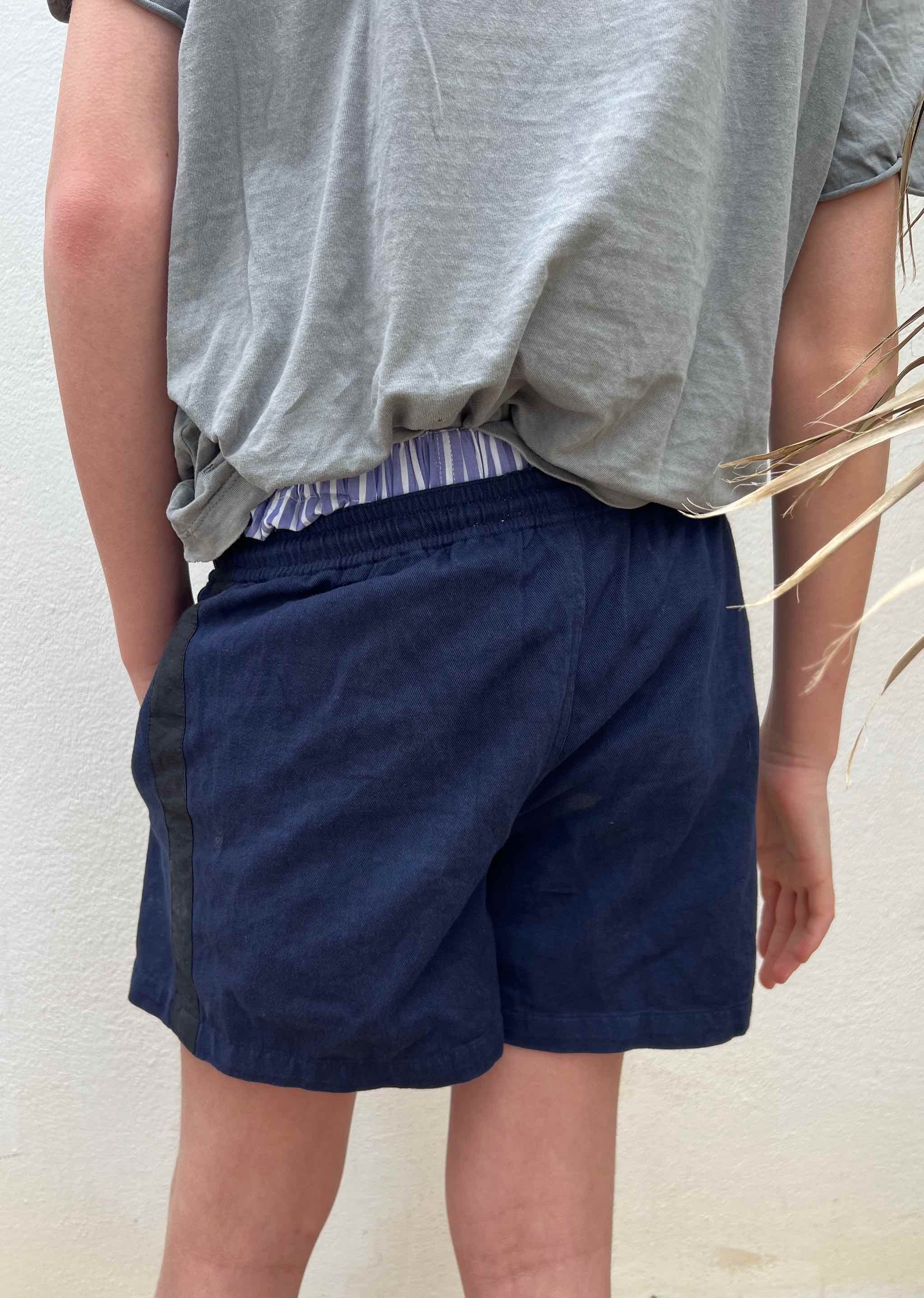ROBIN-SHORTS für Jungen Stil `ROBINSON´ Marineblau-5