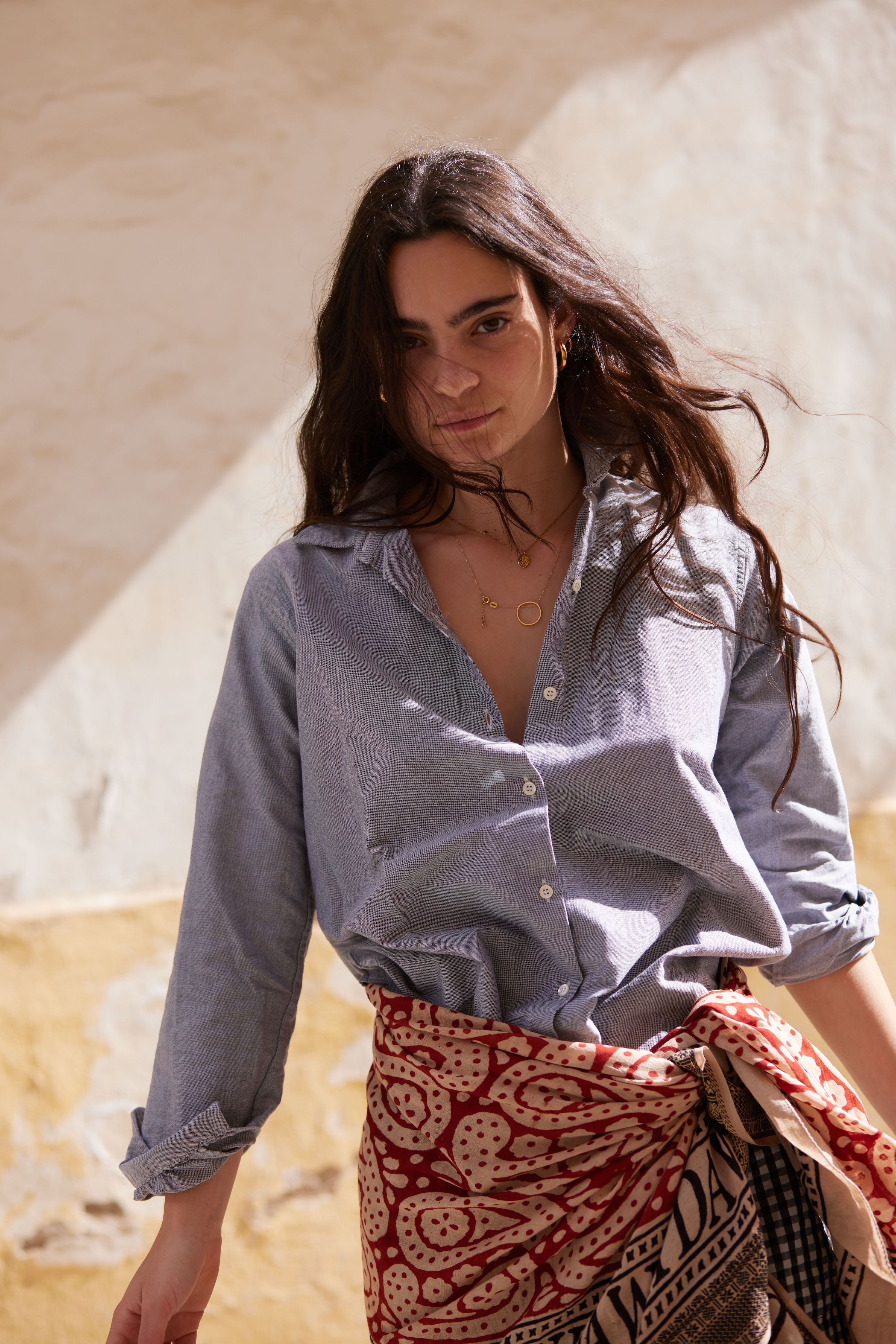 INDIA BOHO SCARF HAND-MADE BLOCKPRINT: PAISLEY RED WITH WOVEN BORDER-2