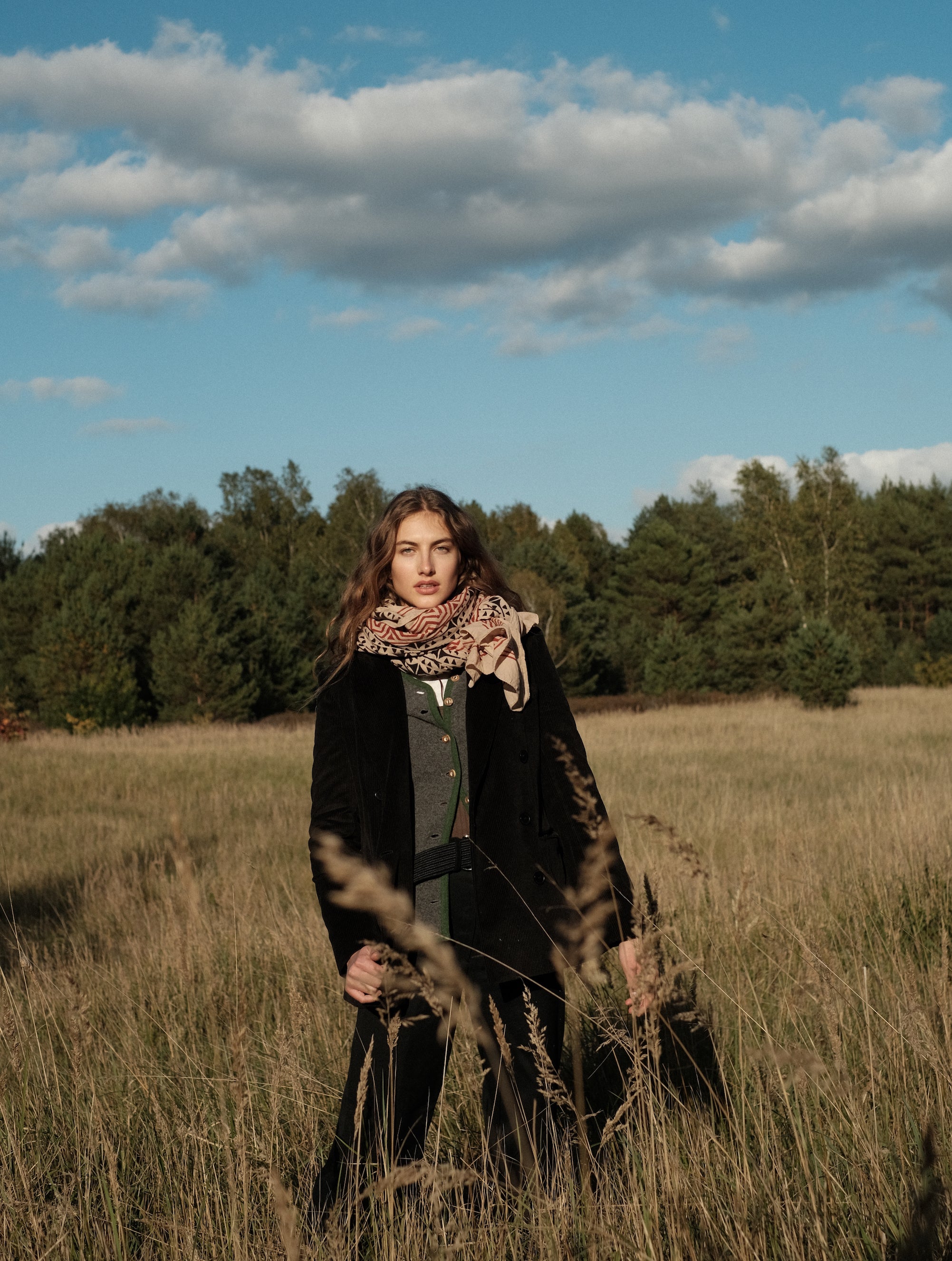 INDIA BOHO SCARF HAND-MADE BLOCKPRINT: PAISLEY RED WITH WOVEN BORDER-8
