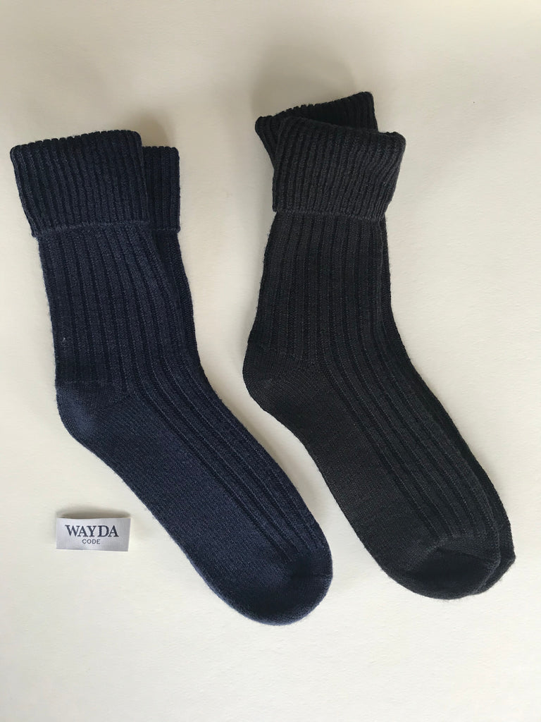 Socks Wool BLUE-MARINE