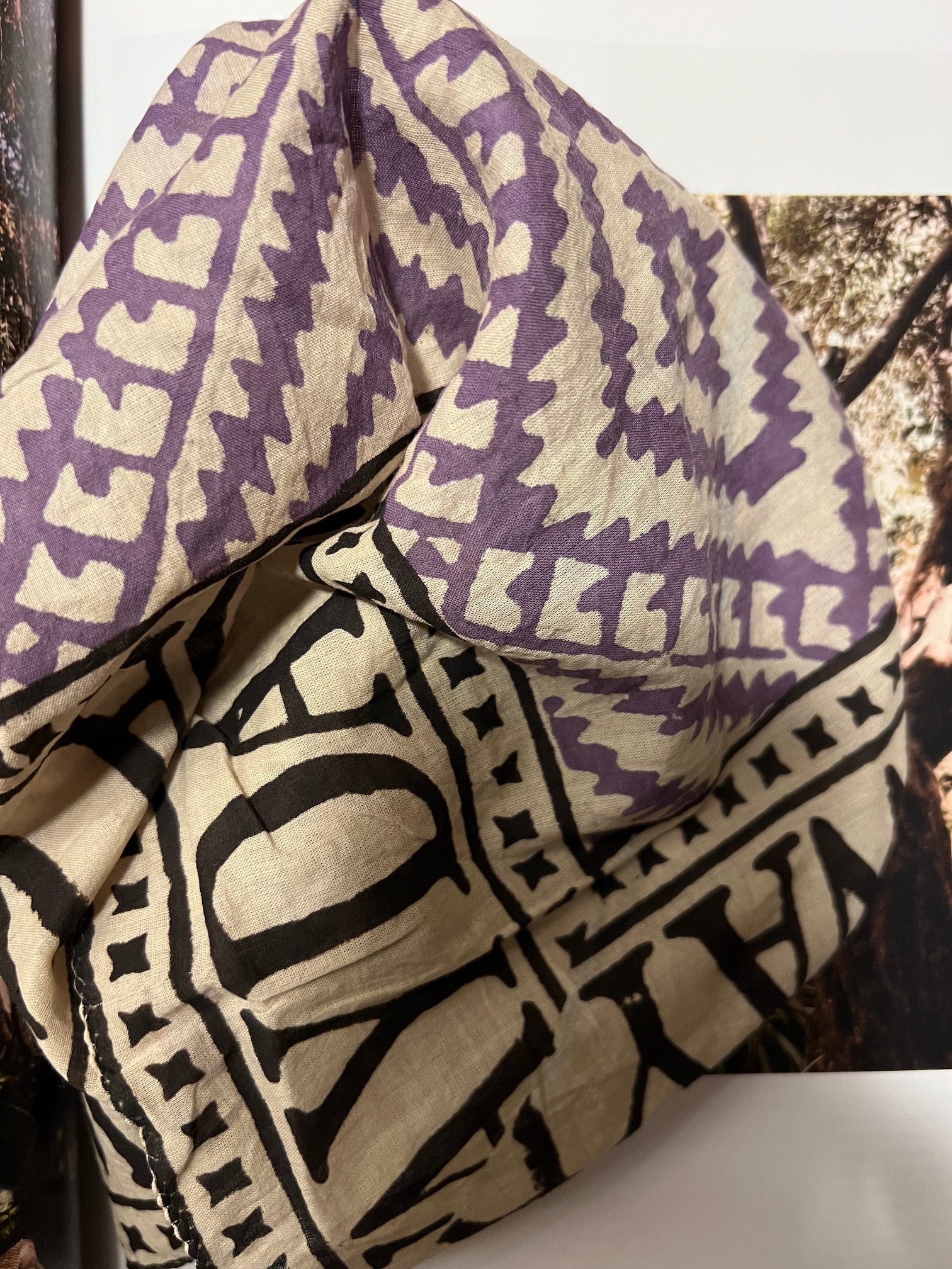 NEW INDIA BOHO ULTRA VIOLET - size Small/BANDANA-2