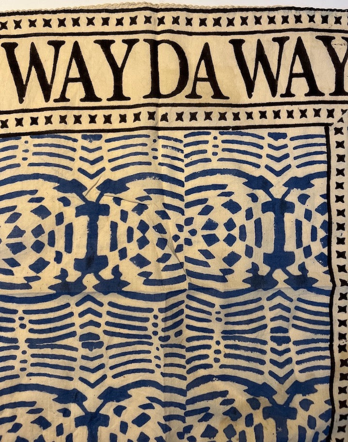 NEW INDIA BOHO BLUE MOMENTO - size Small/BANDANA-5