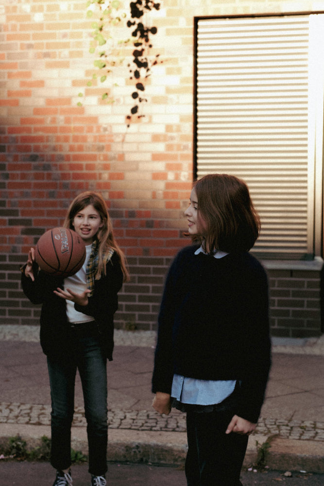 Girls Shirt `Othilia ´Blue Oxford-Cotton-6