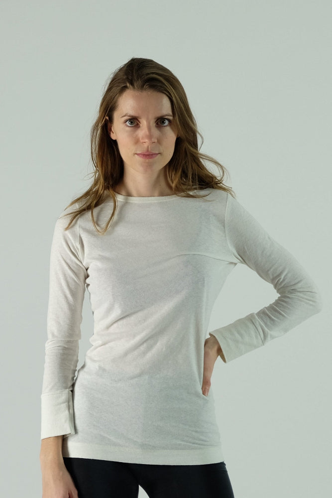 T-Shirt Longsleeve `NINA´ Linen-Cotton-9