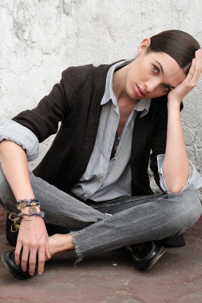 Shirt Boyfriend `ALEX ´Black-7